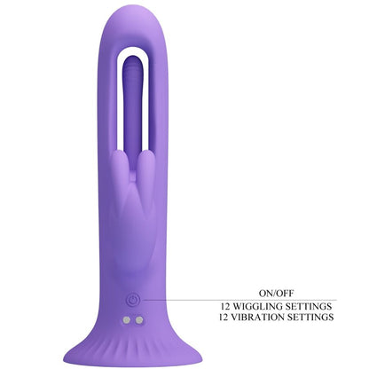 Close-up of the PRETTY LOVE Vibrador de Coelho Killmoulis com 12 Modos e Língua showing its design and features.