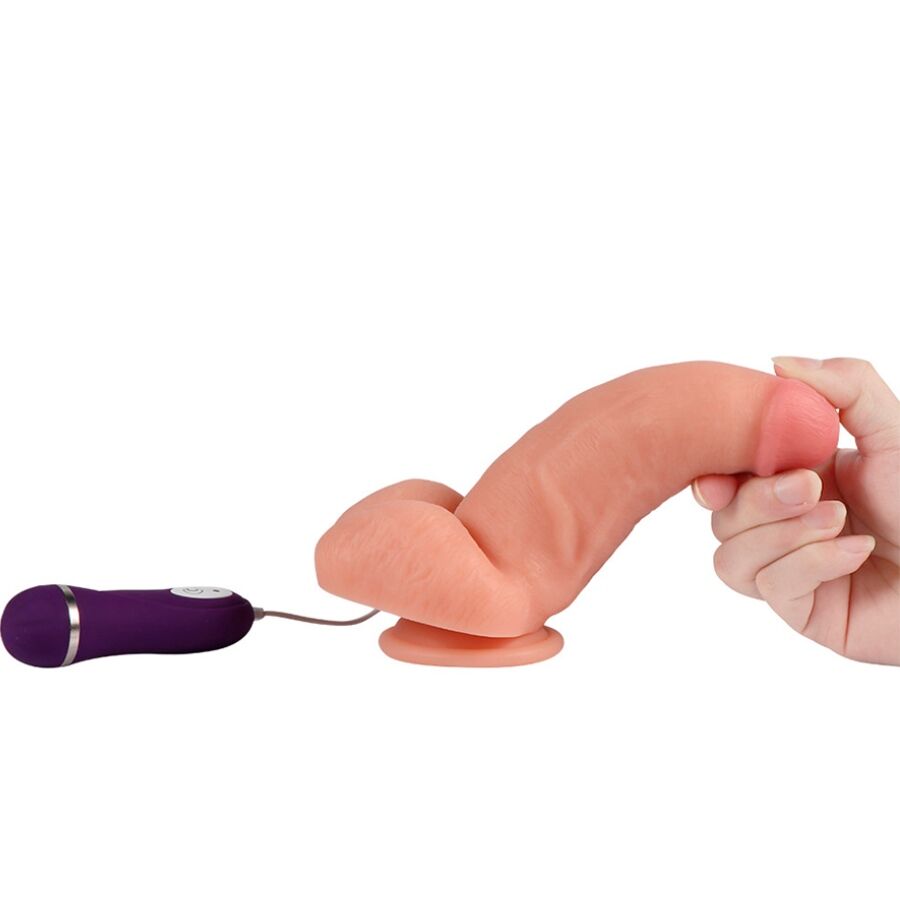 SHEQU - RED EAGLE VIBRADOR DILDO COM CONTROLE REMOTO 17 CM