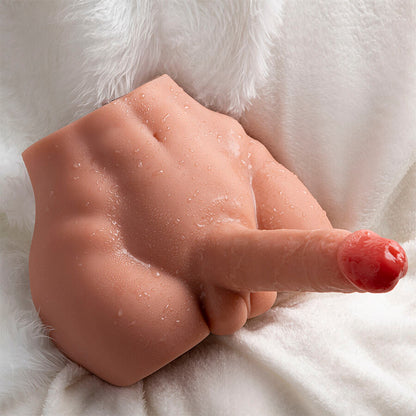 XISE - PEEL DILDO ASS DILDO REALISTA MASTURBADOR POSIÇÃO FRONTAL COM EMPURRAÇÃO 17,5 CM