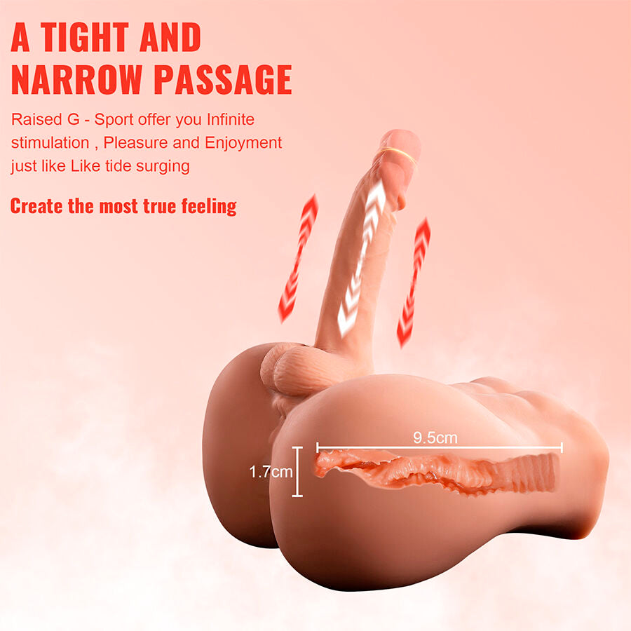 XISE - BERTLETT DILDO ASS DILDO REALISTA E MASTURBADOR ANUS POSIÇÃO FRONTAL COM EMPURRAÇÃO 18 CM