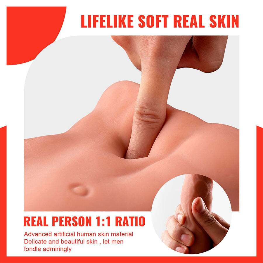 XISE - BERTLETT DILDO ASS DILDO REALISTA E MASTURBADOR ANUS POSIÇÃO FRONTAL COM EMPURRAÇÃO 18 CM
