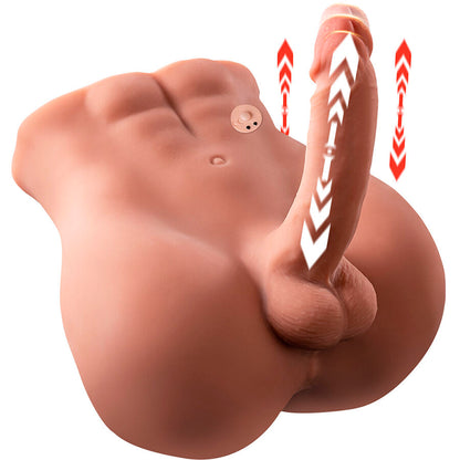 XISE - BERTLETT DILDO ASS DILDO REALISTA E MASTURBADOR ANUS POSIÇÃO FRONTAL COM EMPURRAÇÃO 18 CM