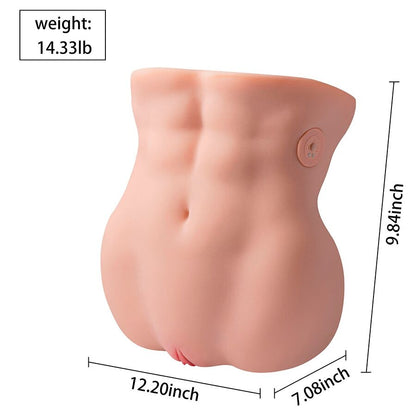 XISE - LYDIA MASTURBADOR VAGINAL FEMININO COM FUNÇÃO DE IMPULSO 25 CM