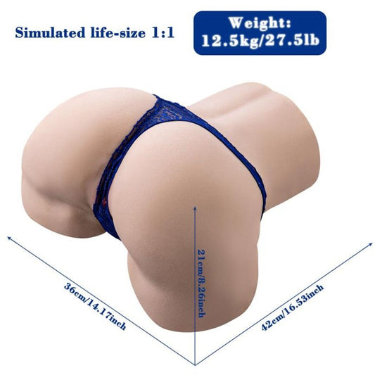 XISE - GINA MULTIPOSIÇÃO MASTURBADOR VAGINA REALISTA COM VIBRAÇÃO E CONTROLE REMOTO
