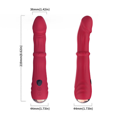 Close-up of the ARMONY Vibrador Estimulador Termo-Ajustável Ponto A Vermelho showing its design and features.