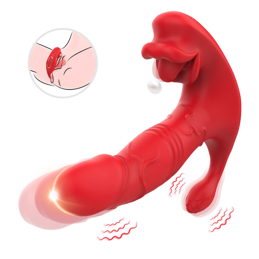 Vista detalhada do ARMONY Vibrador Calcinha Duplo Motor Anal Ponto G c/ Controlo Remoto, mostrando o design ergonómico e características.