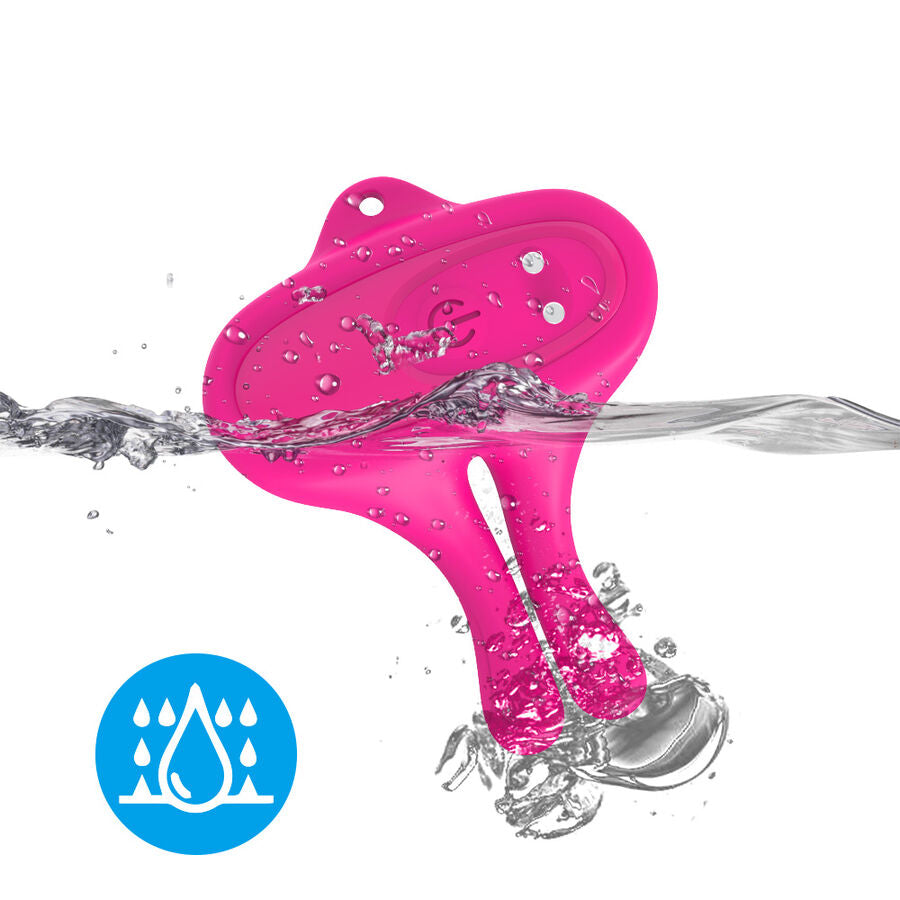 Grampos Magnéticos de Mamilos ARMONY com Vibração em forma de Coelho Rosa para estimulação.