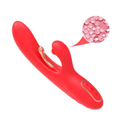 ARMONY Vibrador Estimulador de Ponto G e Clítoris com Língua Oscilante Vermelho