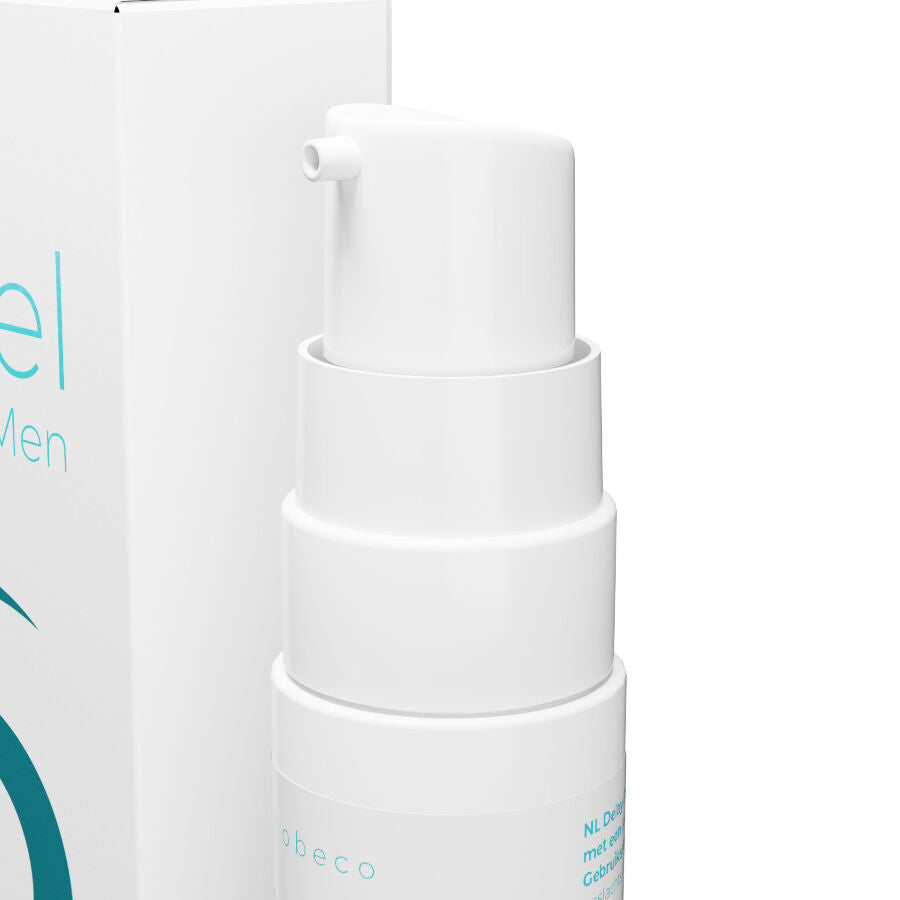 Embalagem do COBECO Viagel Gel Retardante para Homens 30 ML, mostrando o produto e detalhes da marca.