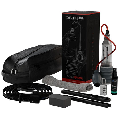 Bomba peniana BATHMATE Hydroxtreme 6 para aumento e hidroterapia, com todos os acessórios inclusos.