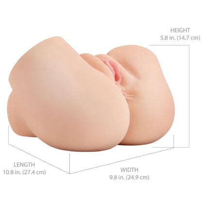 Masturbador Vibratório Realista de Vagina e Ânus Back That Ass Up