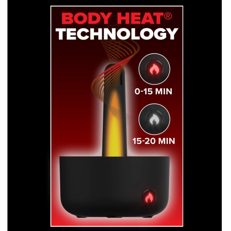 Masturbador Automático Milk Me Hotter com Vibração de Efeito de Calor e Impulsão