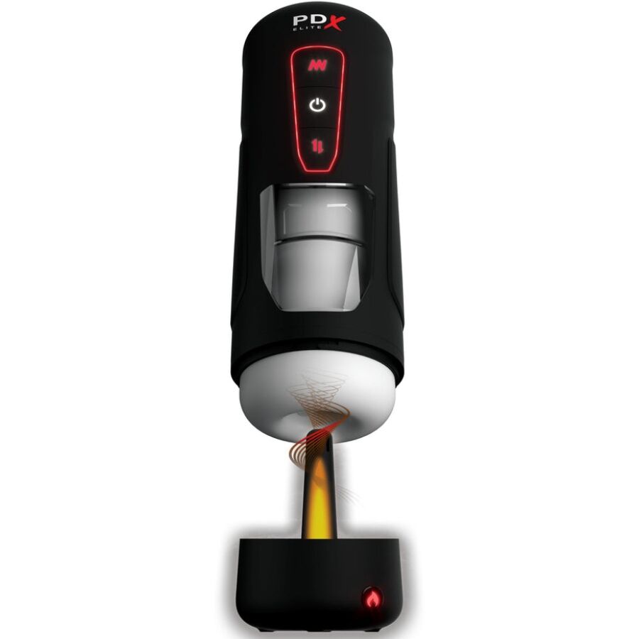 Masturbador Automático Milk Me Hotter com Vibração de Efeito de Calor e Impulsão