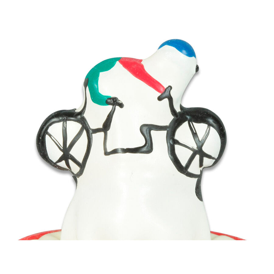 Preservativos de Arte Boémia Pintados à Mão Bicicleta