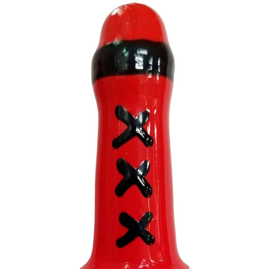 Preservativos de Arte Pintados à Mão Amsterdam Vermelho