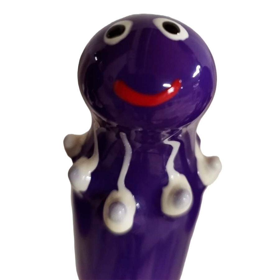 Preservativo Decorativo Polvo Roxo Pintado à Mão