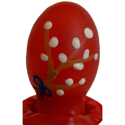 Preservativos de Novidade Pintados à Mão Ovo de Páscoa Vermelho