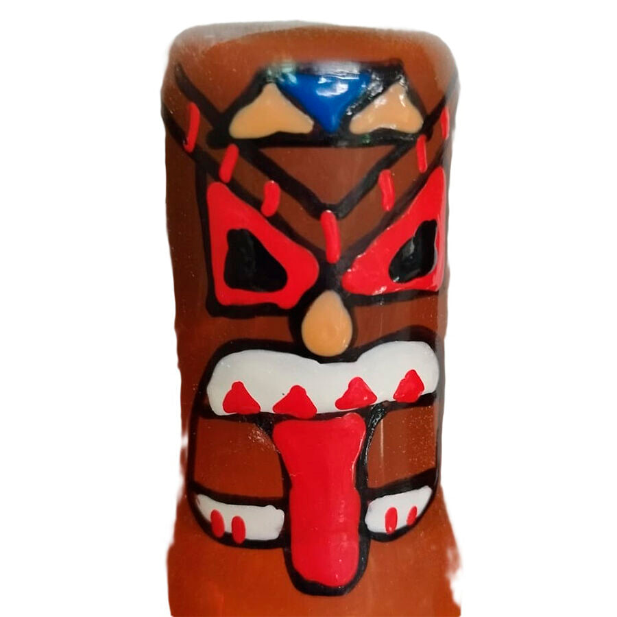 Preservativos de Arte Pintados à Mão Tiki Totem