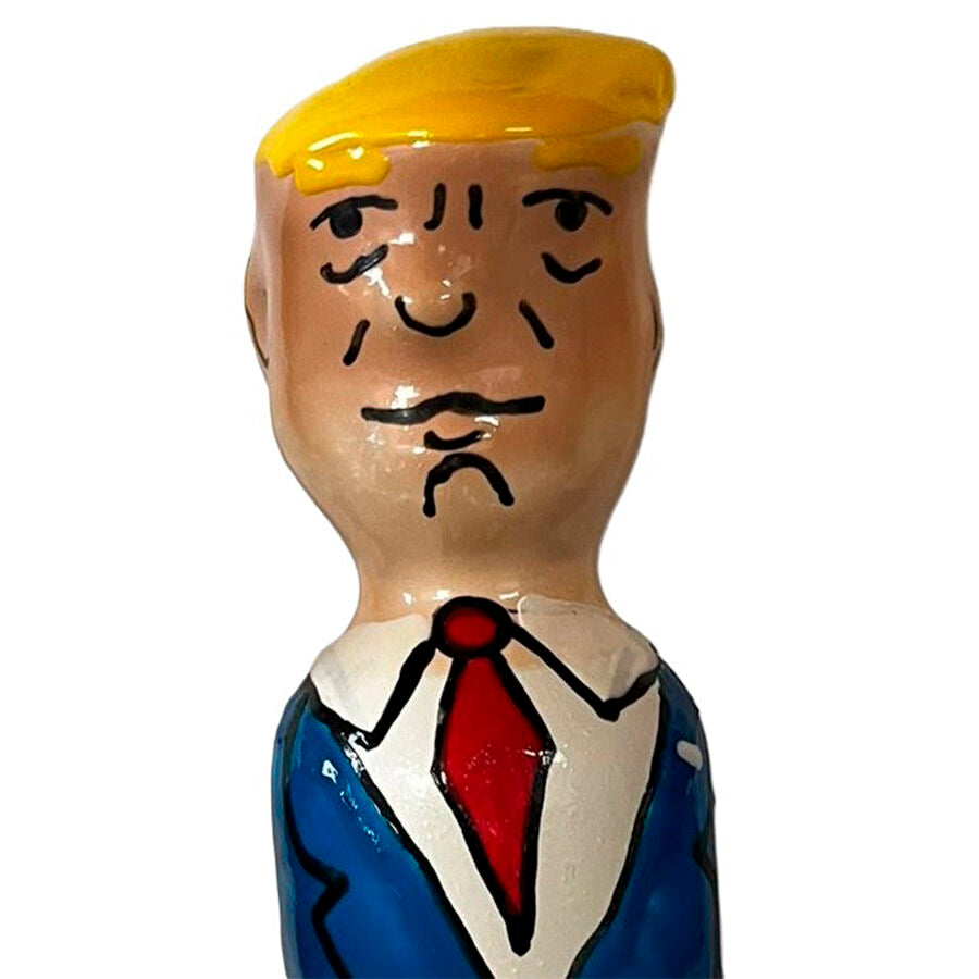 Preservativo Decorativo Pintado à Mão - Grumpy Trump