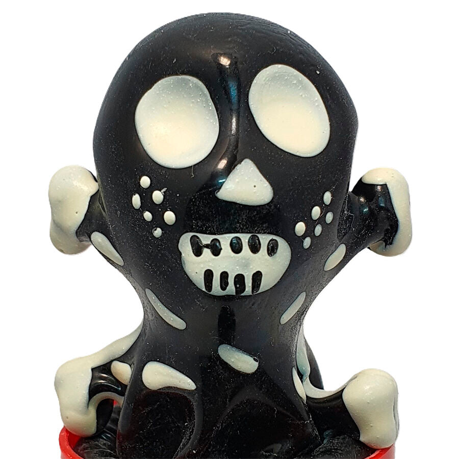 Preservativos Pintados à Mão Skull Black Modelo 2