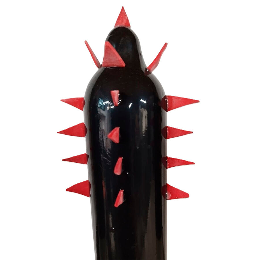 Preservativos Novidade Pintados à Mão Black Cactus XL