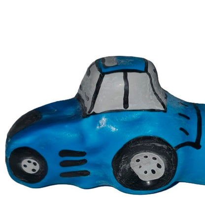 Preservativo Decorativo Pintado à Mão Trator Azul XL