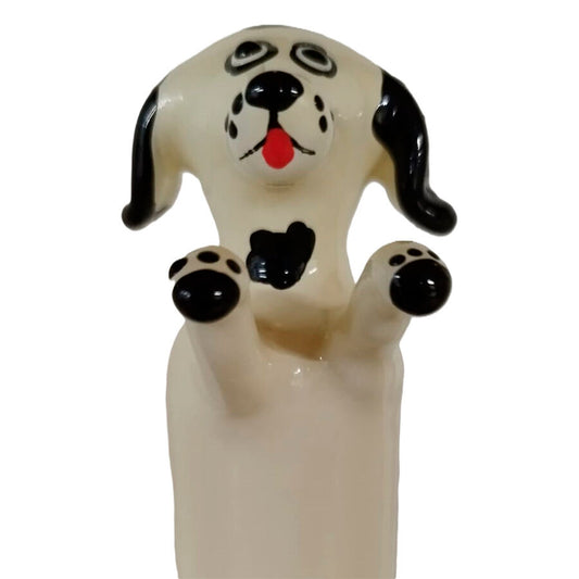 Preservativos Pintados à Mão Happy White Dog XL