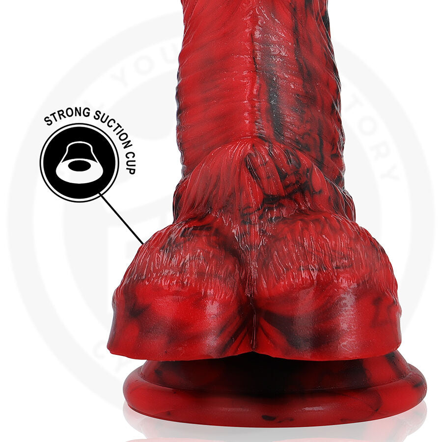 EPIC CYBERSILICOCK Dildo Vulcanus Night Dragon Robusto em silicone premium para prazer intenso e mítico.