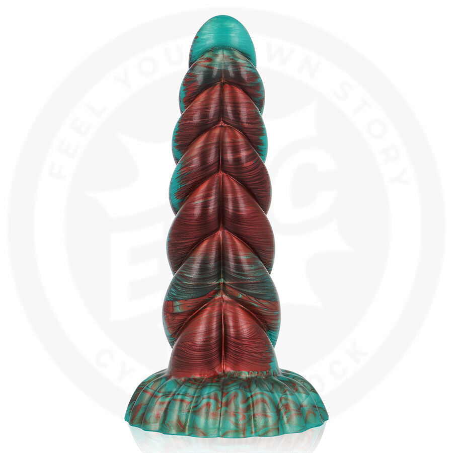 EPIC CYBERSILICOCK Dildo Zirion com design de fogo