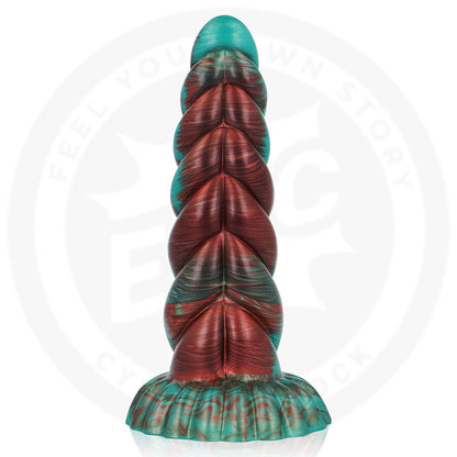 EPIC CYBERSILICOCK Dildo Zirion com design de fogo