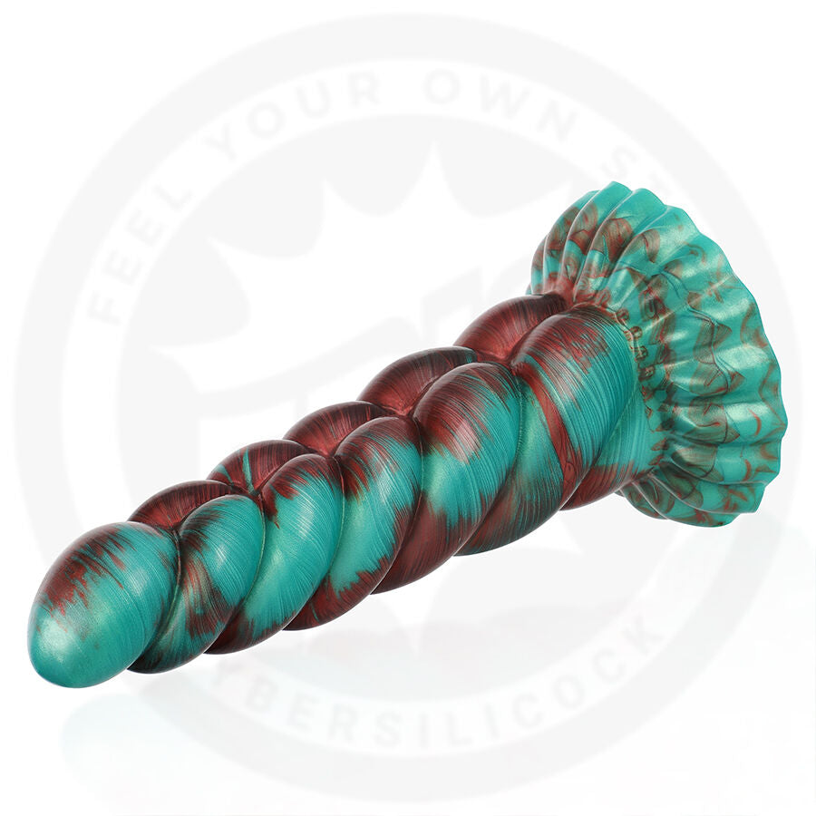 EPIC CYBERSILICOCK Dildo Zirion com design de fogo