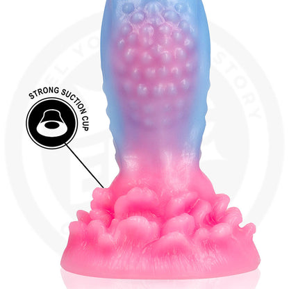Close-up do Dildo EPIC CYBERSILICOCK Oceara Dawn em silicone, mostrando a sua forma ergonómica e textura.