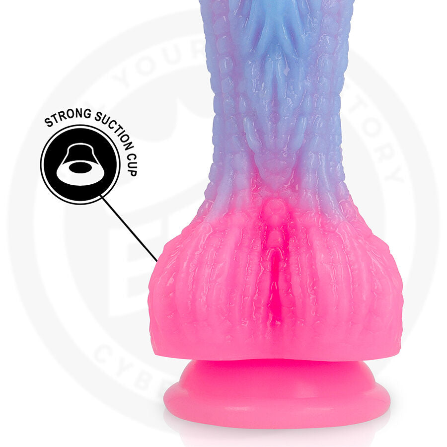Close-up do Dildo EPIC CYBERSILICOCK Selara Dawn, mostrando seu design ergonómico e textura suave.