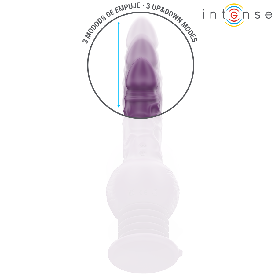 INTENSE Vibrador Tatum Multifuncional com Vibração Up & Down 24cm Roxo