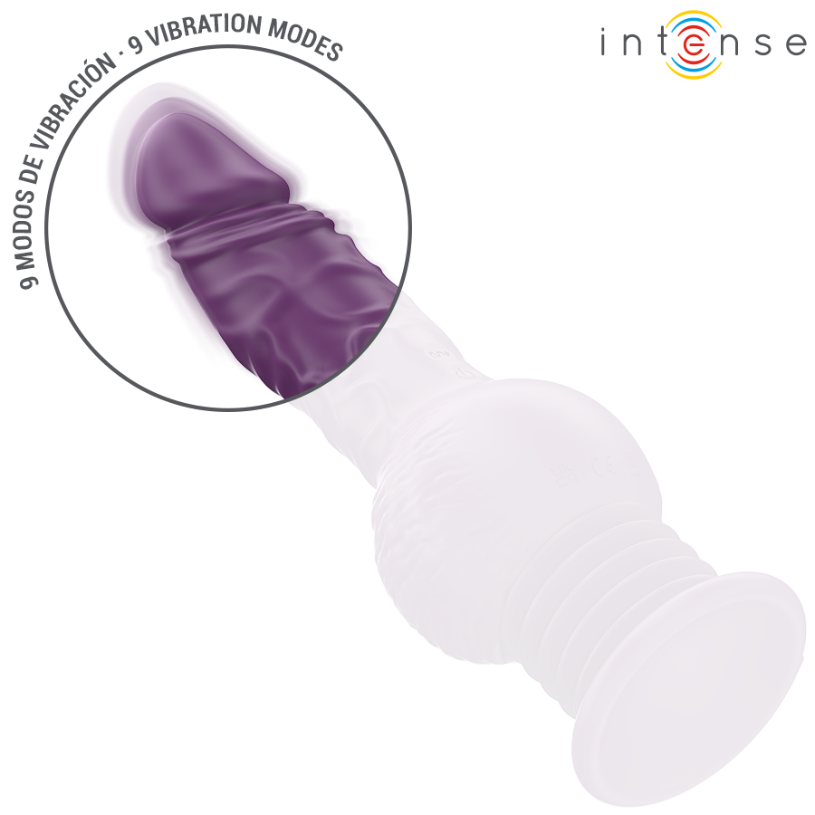 INTENSE Vibrador Tatum Multifuncional com Vibração Up & Down 24cm Roxo