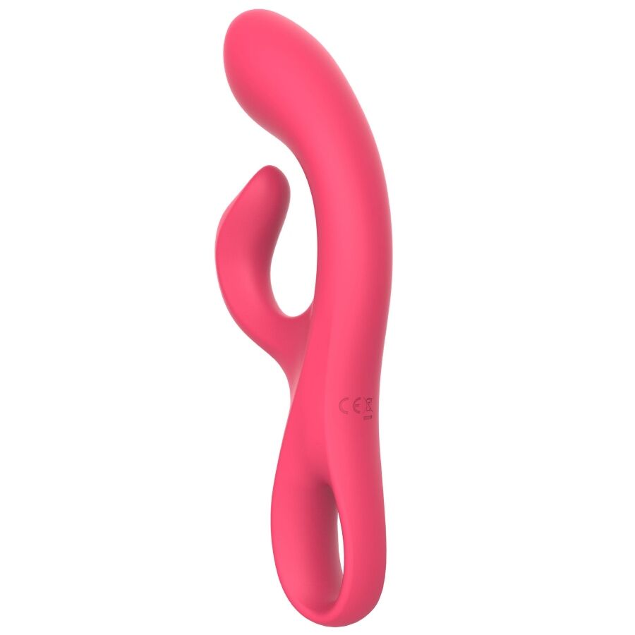 Vibrador XOCOON Ponto G e Clitóris Flexível Fúcsia, mostrando seu design ergonómico e material de silicone suave.