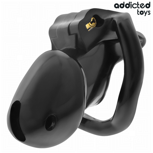 Gaiola peniana ADDICTED TOYS LOCKED Mindnight Cell S com anéis de ajuste e mecanismo de fecho.