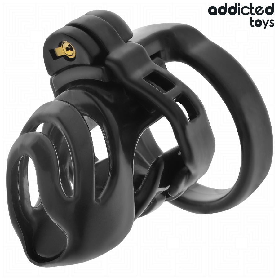 Gaiola de castidade ADDICTED TOYS Locked com anéis e dilatador uretral.
