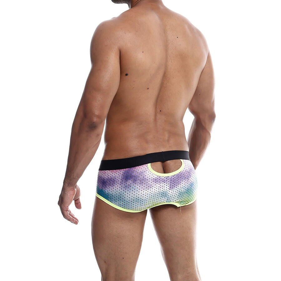 Cueca Boxer MaleBasics Aero Brief Verde, mostrando tecido e design.
