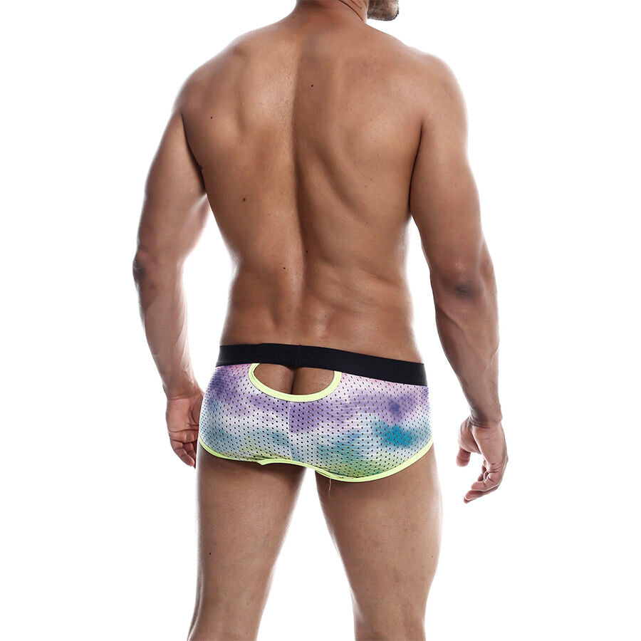 Cueca Boxer MaleBasics Aero Brief Verde, mostrando tecido e design.