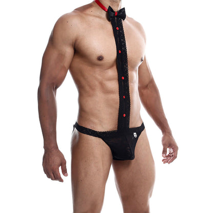 S Tanga Renda Smoking com Jockstrap Atrevido L/XL