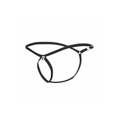 Tanga Masculina Formato Lágrimas Preta