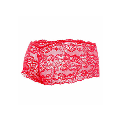 Boxer de Renda Vermelha Sensual