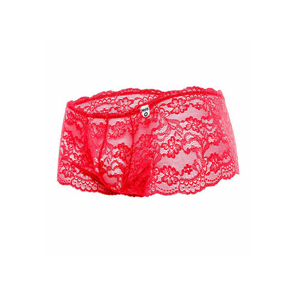 Boxer de Renda Vermelha Sensual