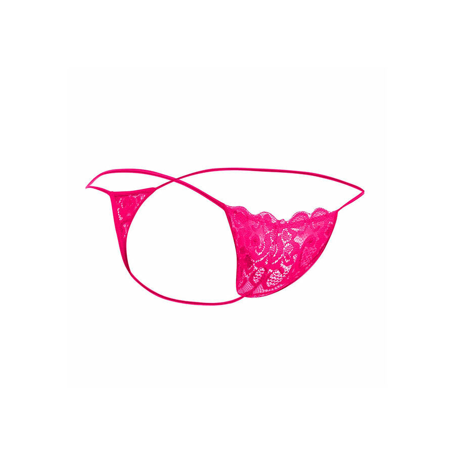 Tanga de Renda Rosa Confortável L/XL