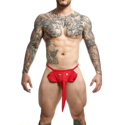 MOB Tanga Masculina Design Elefante Vermelha, mostrando detalhes do design e material.