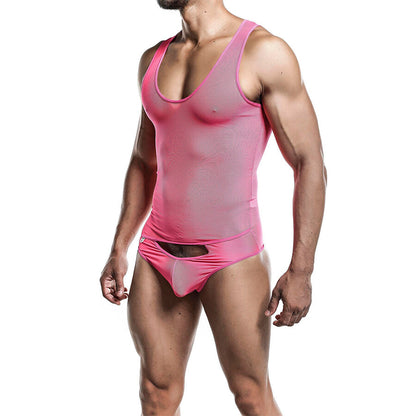 Bodysheer Transparente Rosa L/XL Sensual Mesh