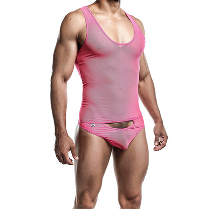 Bodysheer Transparente Rosa L/XL Sensual Mesh