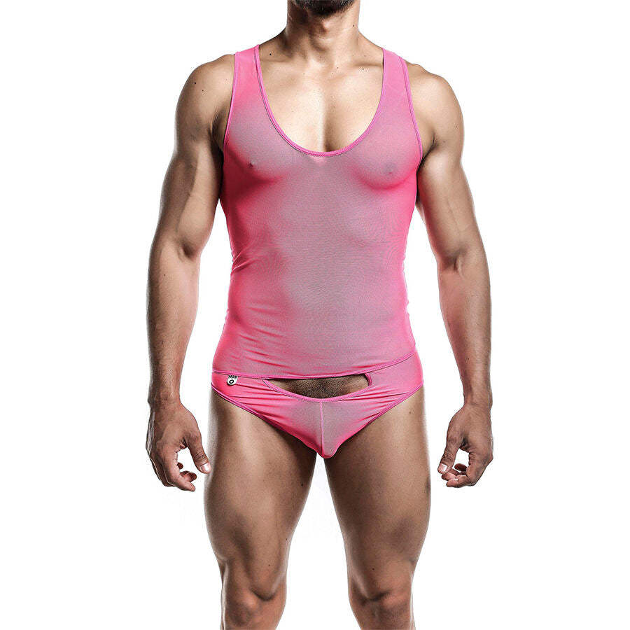 Bodysheer Transparente Rosa L/XL Sensual Mesh