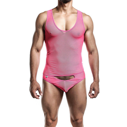 Bodysheer Transparente Rosa L/XL Sensual Mesh